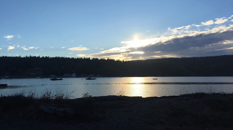Davis Bay at sunset on Decatur Island. (Megan Burbank/The Seattle Times/TNS)