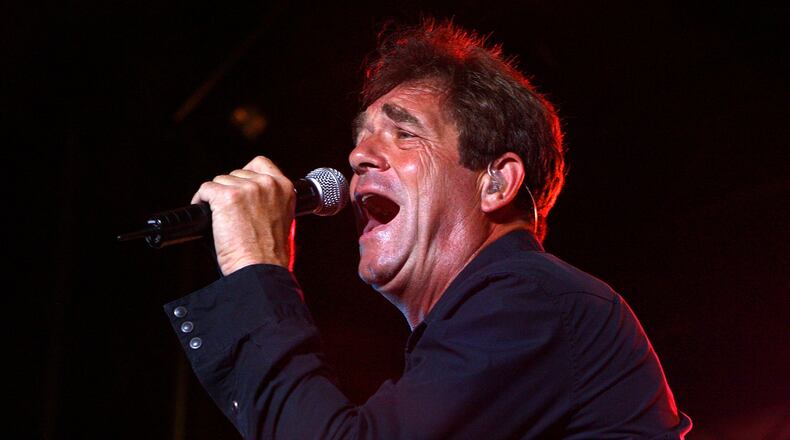NEW ORLEANS - JULY 26: Huey Lewis and the News perform onstage at the Mitsubishi Motors ArenaBowl Extravaganza during ArenaBowl XXII weekend on July 26, 2008 in New Orleans, Louisiana. (Photo by Doug Benc/Getty Images)