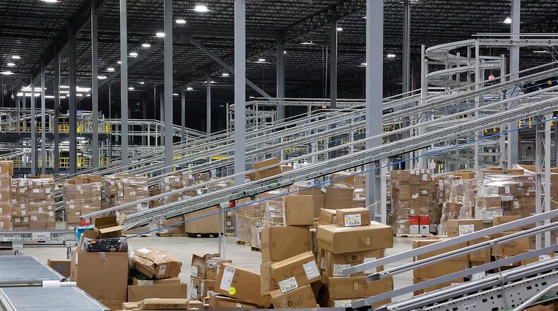 Gabe's invited the public into their new distribution center in Clark County Tuesday, April 4, 2023 for a ribbon-cuttng ceremony to celebrate the opening of the massive facility. BILL LACKEY/STAFF