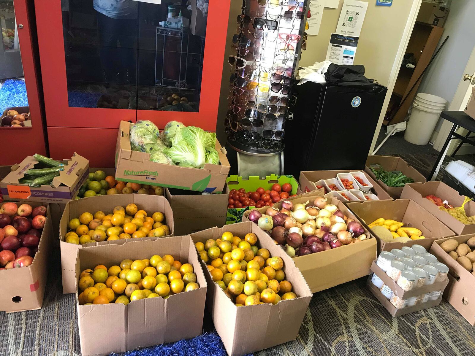 Hot Easter meals and food from Access to Excess was distributed Sunday at the Entrepreneurs Marketplace