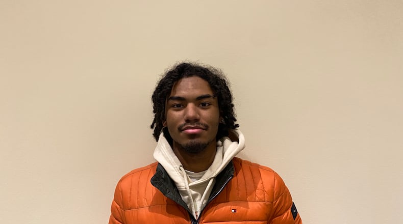 Chris Gywnne, a senior at Northmont High School, plans to go into trucking after graduation. Eileen McClory/ Staff