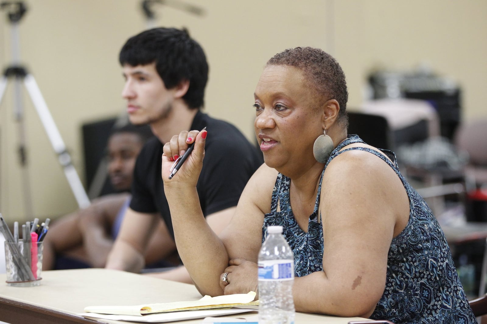Dayton Contemporary Dance Company Chief Artistic and Producing Director Debbie Blunden-Diggs is the daughter of the company’s founder Jeraldyne Blunden. She is seen here in rehearsals during the company's 50th anniversary season in 2018. LISA POWELL / STAFF
