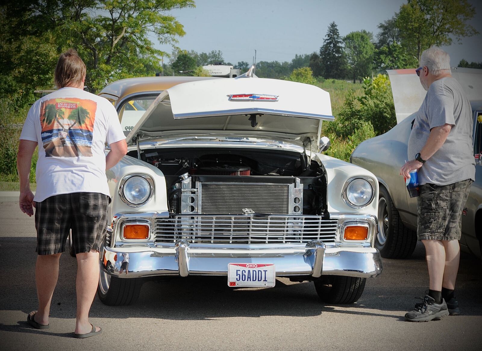 The 27th annual Hot Rod Power Tour pulled into the Montgomery County Fairgrounds on Tuesday, Aug, 24, 2021. It was the second stop of a five-day, five-city journey. The tour will also stop in Indianapolis, St. Louis and Champaign, Ill., later this week. MARSHALL GORBY/STAFF