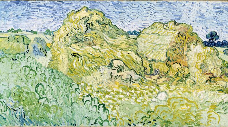 Vincent van Gogh, "Champ aux meules de ble (Field with Stacks of Grain)" (1890)