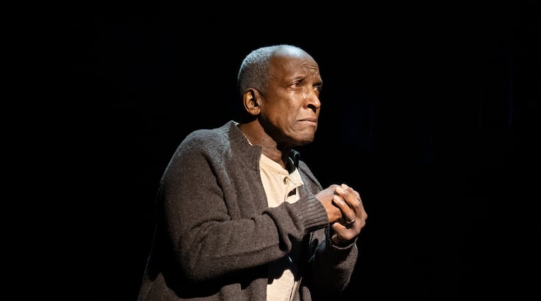 Dayton native Dorian Harewood as Older Noah in the Broadway musical adaptation of "The Notebook." CONTRIBUTED