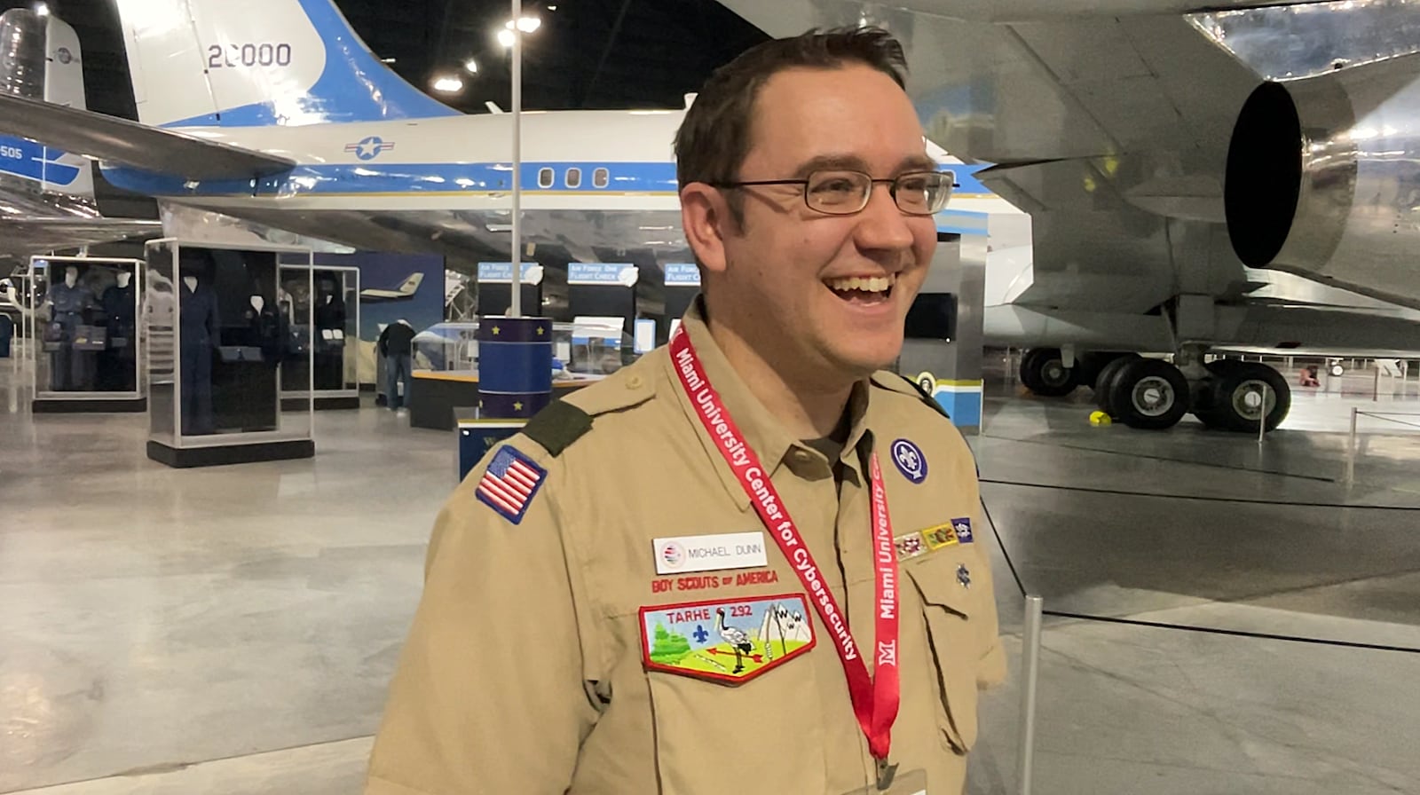 Michael Dunn, an officer in the Air Force, worked with Scouting America to create the cybersecurity badge.