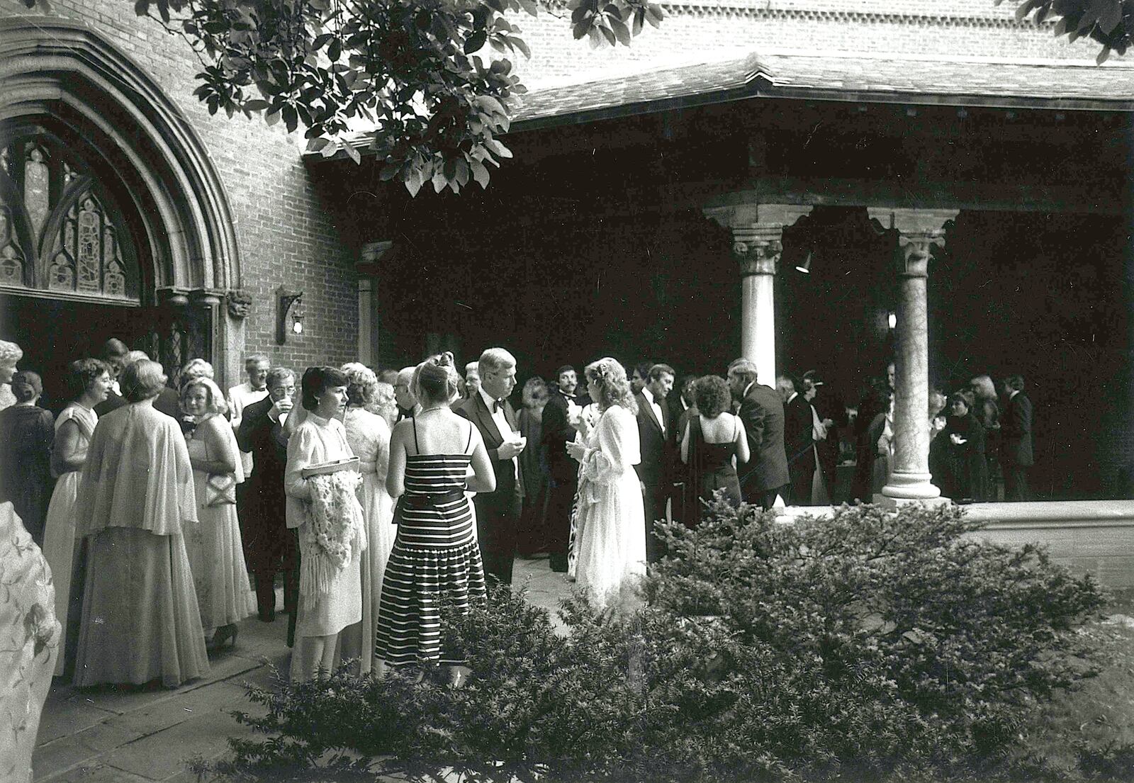 A view of the Dayton Art Institute's Art Ball festivities, circa 1970s, held in the Gothic Cloister before it was enclosed. PHOTO: DAYTON ART INSTITUTE