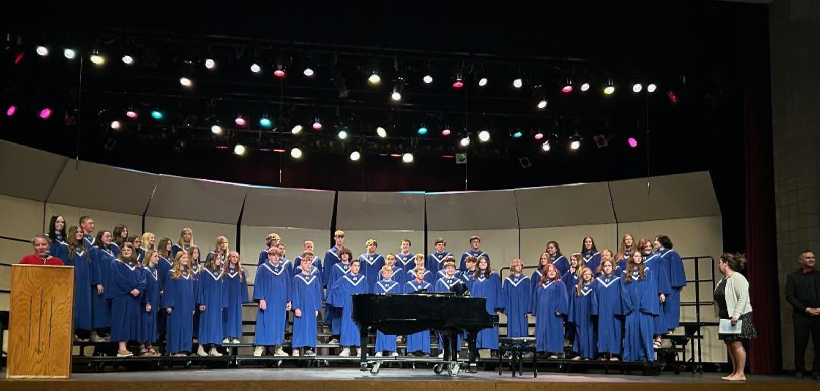 Miami East Honor Choir under the direction of Omar Lozano. CONTRIBUTED