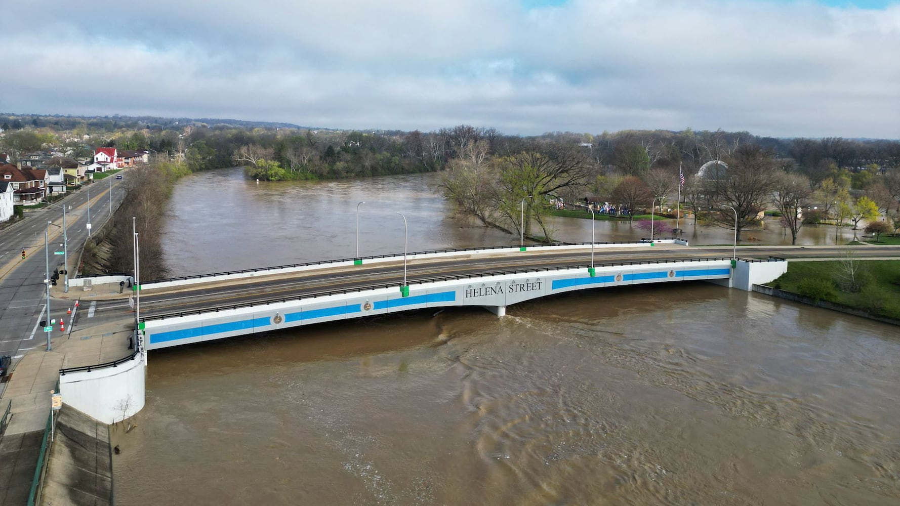 Great Miami River flooding Dayton