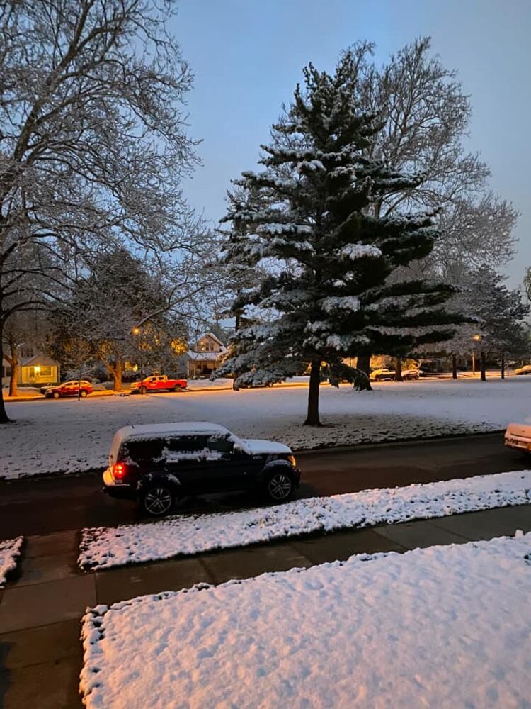 PHOTOS: Snowfall in April in the Miami Valley
