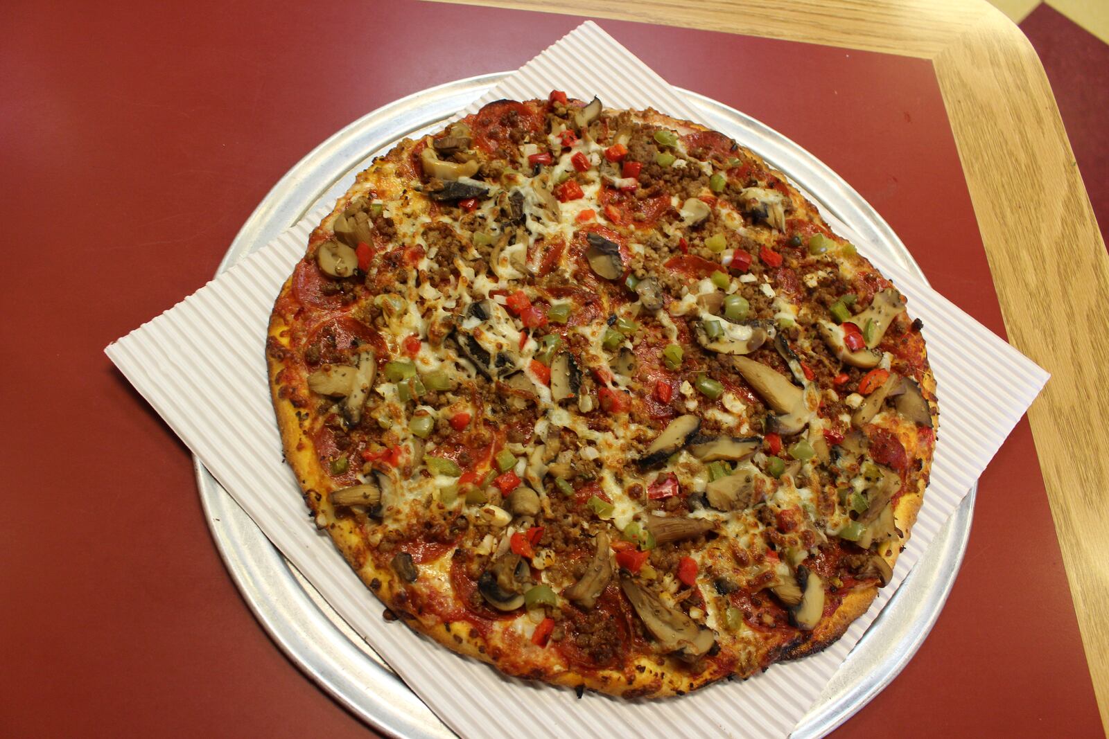 Pizza from Christy's Family Pizzeria, located in Vandalia.