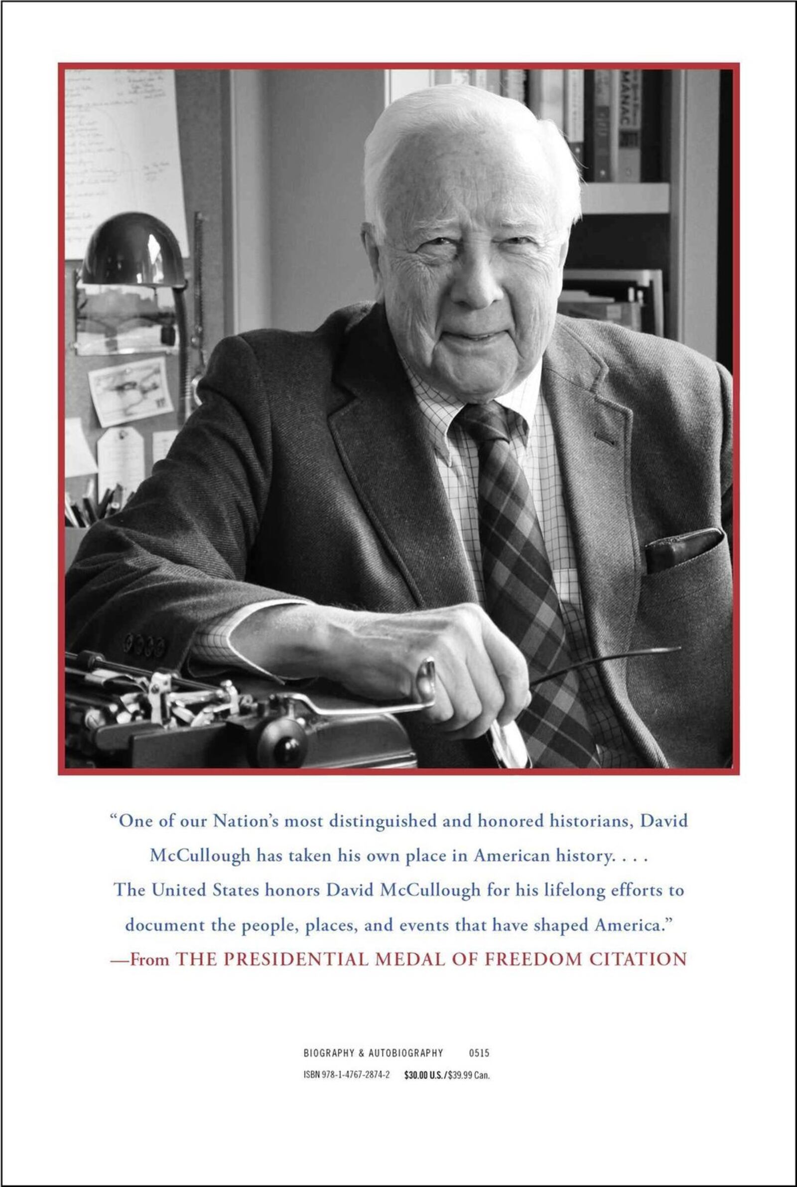 Two-time winner of the Pulitzer Prize David McCullough tells the dramatic story-behind-the-story about the courageous brothers who taught the world how to fly: Wilbur and Orville Wright. This is the backside of the book. SIMON & SCHUSTER