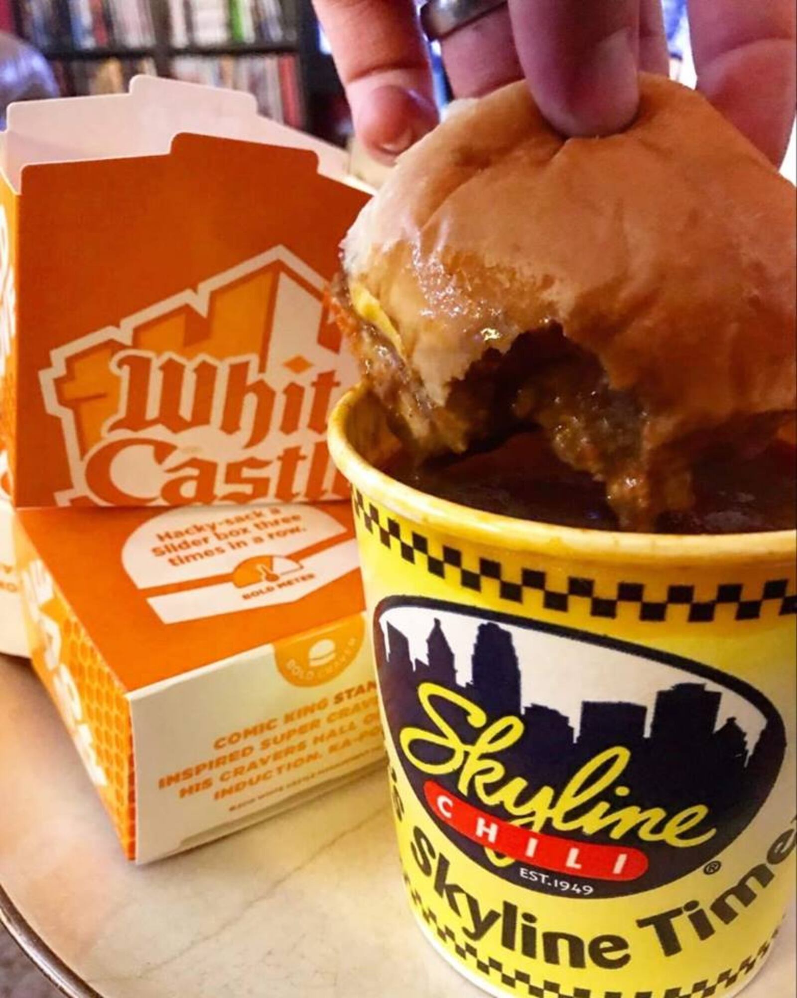 Chris Thompson and Gus Stathes dreamed of eating Skyline Chili with White Castle sliders and made it happened.