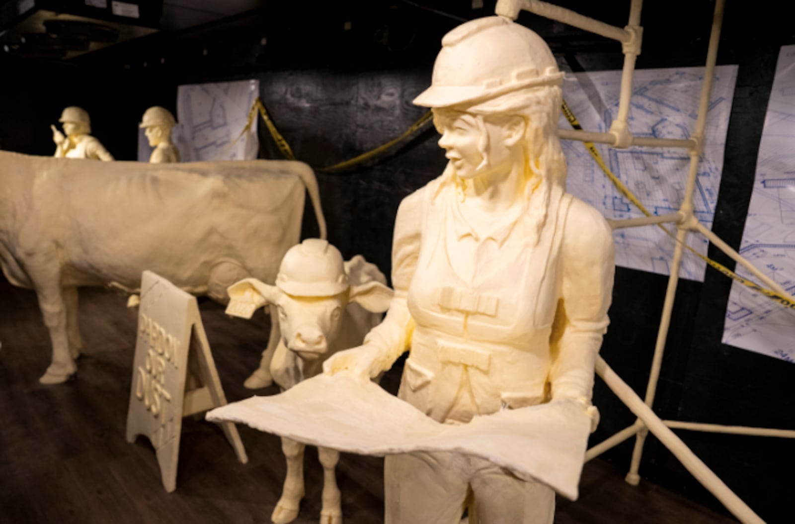 The 2025 butter cow display by dairy farmers statewide is open to fairgoers at the Ohio State Fair in Columbus. 

Credit: The American Dairy Association.