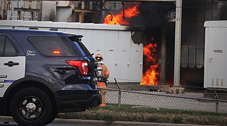 A squirrel caused a fire at a DP&L substation Monday morning, knocking out power for more than 20,000 customers in Kettering and Oakwood at the peak of the outage.