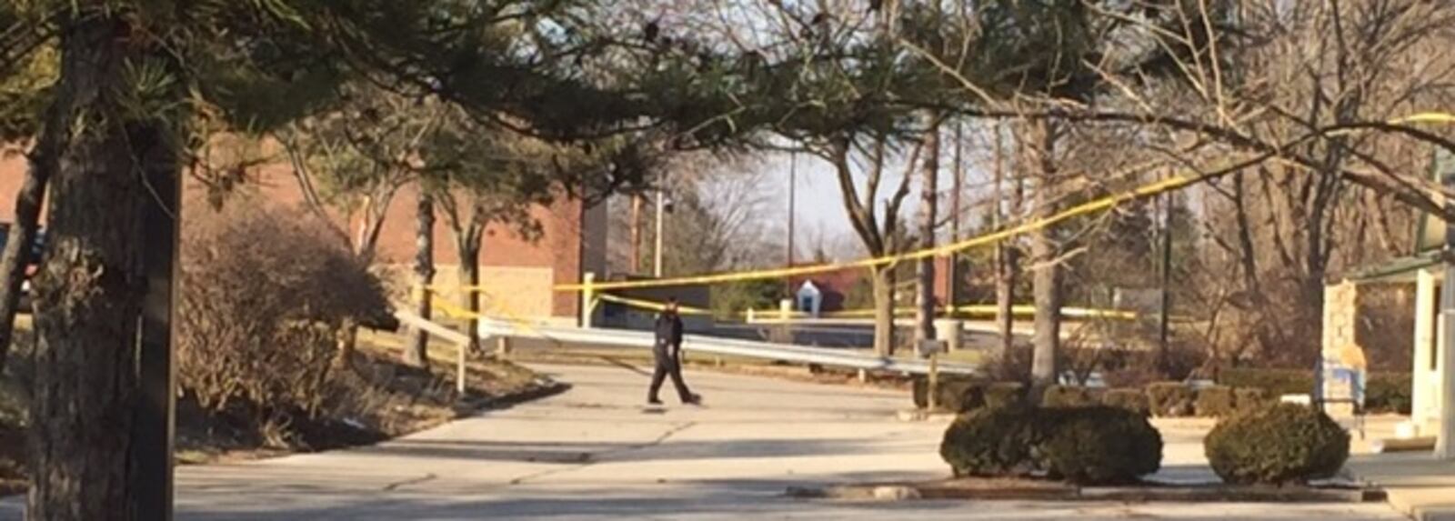 An investigation is underway into an officer-involved shooting that happened Sunday afternoon, Feb. 5, 2017, on the property of the former Englewood Inn on South Main Street in Englewood. DeANGELO BYRD / STAFF