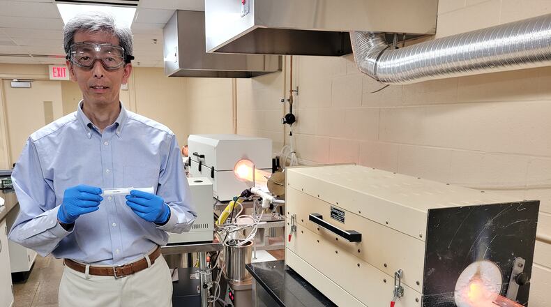 Takahiro Yamada, the principal environmental chemist in UDRI’s power and energy division. Courtesy of University of Dayton.
