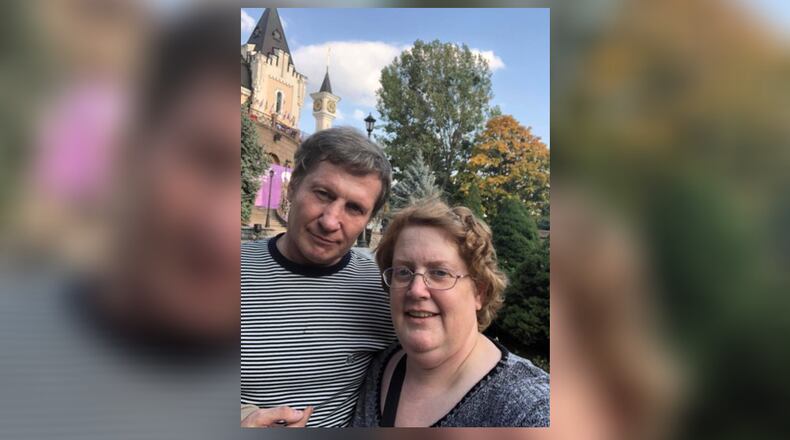 Yurii and Lenora Shcherbyna in Kyiv, Ukraine in 2019. CONTRIBUTED