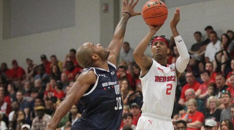 Red Scare against Mid-American Unity in the second round of The Basketball Tournament on Saturday, July 20, 2019, at Capital University in Bexley.