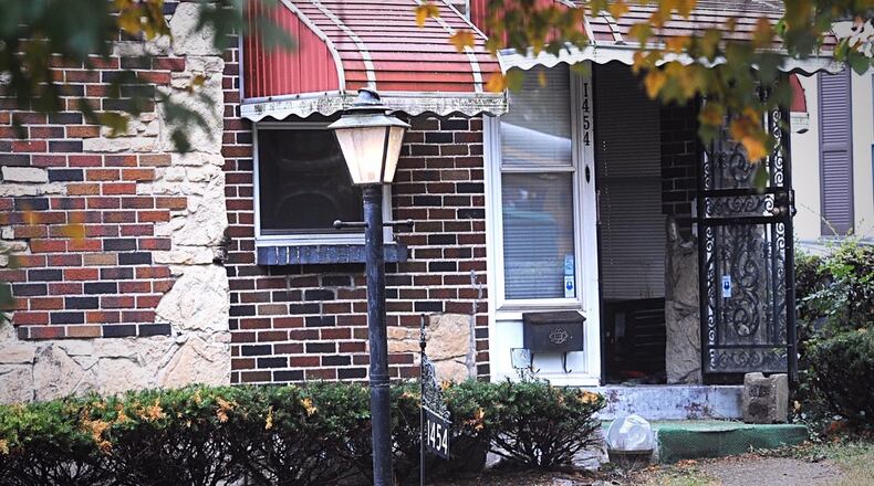 A Dayton police officer was shot Monday, Nov. 4 at this home at 1454 Ruskin Road.