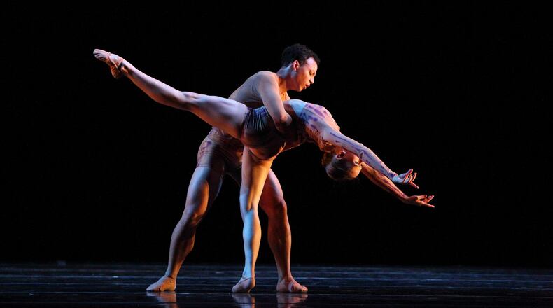 Pas de Deux is a French phrase that means Step of Two. The duet pictured is Your Provision, which will be performed at the Dayton Ballet’s upcoming concert. SUBMITTED PHOTO