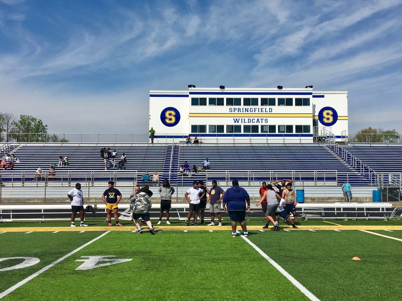 Area high schools host college football scouting combine