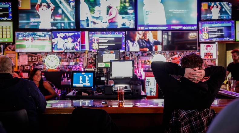 Sports gambling is coming to Ohio in 2023.  JIM NOELKER/STAFF