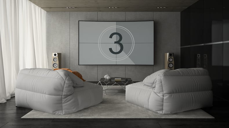 A home theater is an option for a space to get some time away from the rest of a bustling household, and a place to be creative in comfort options and style. iSTOCK PHOTO