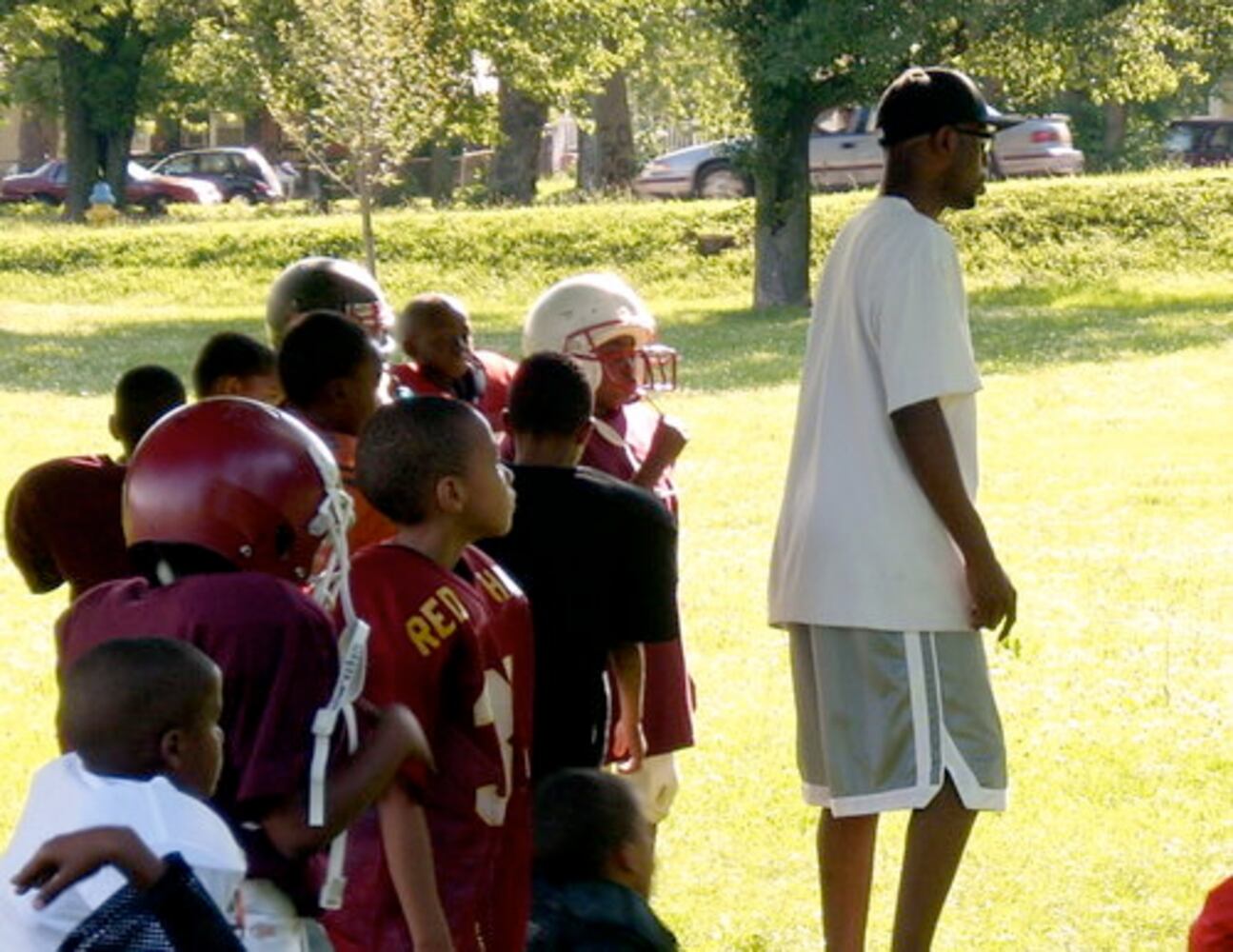 Pee Wee football practice