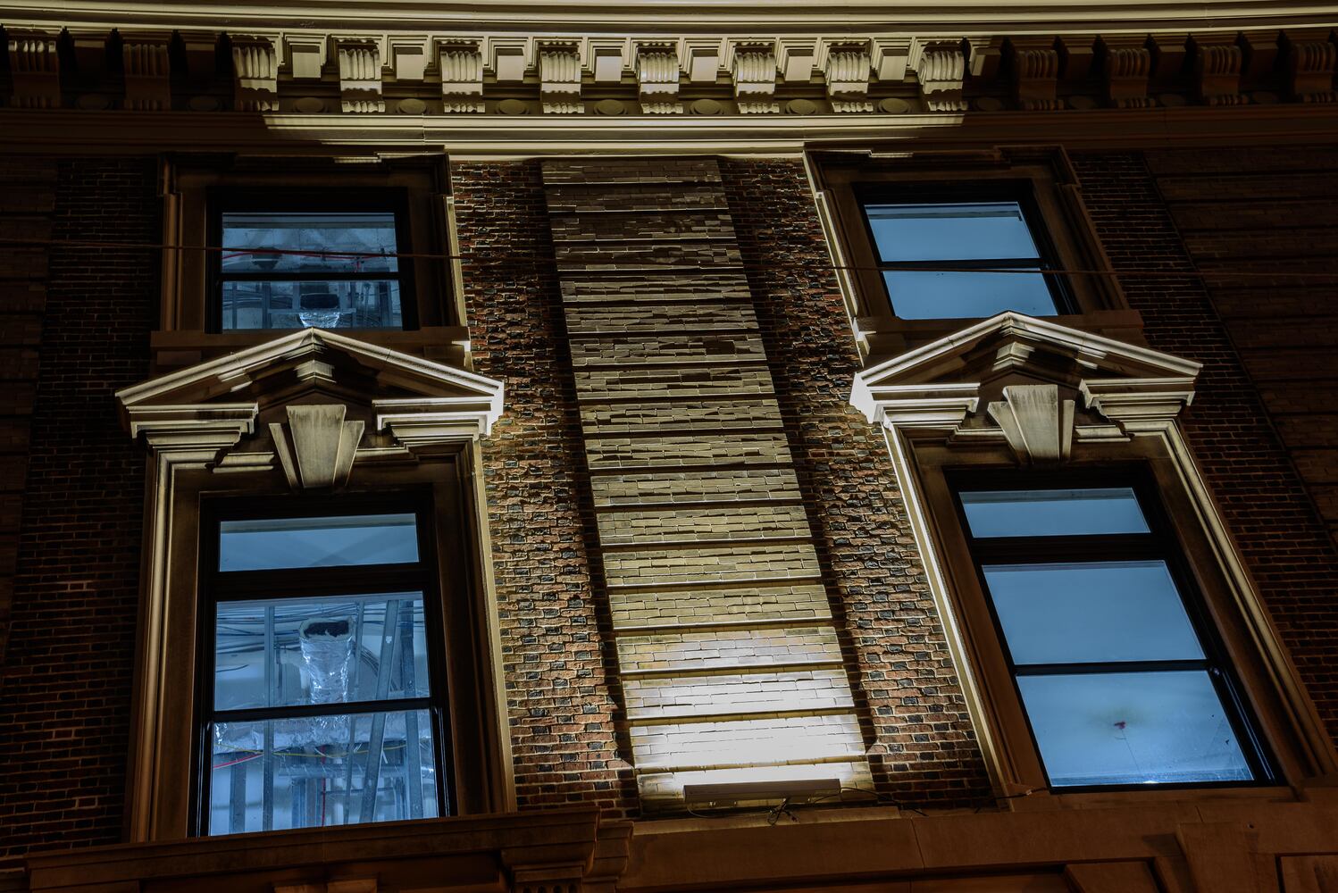 Dayton Arcade illuminated