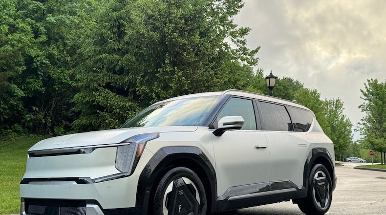 The EV9 is Kia’s first three-row, all-electric SUV with many features. JIMMY DINSMORE/COntRIBUTED