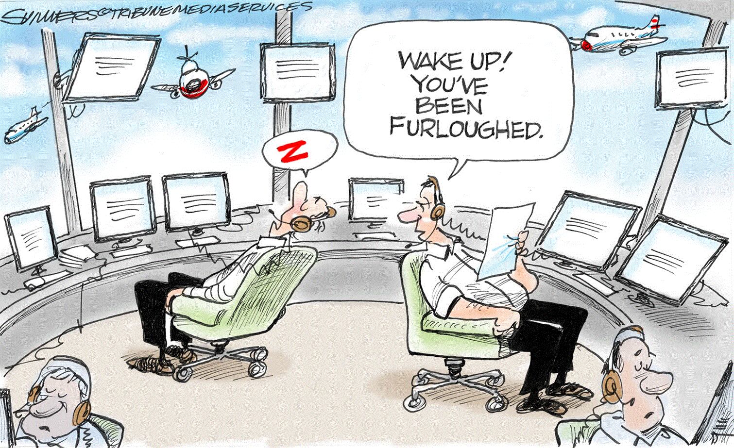 Today's cartoons: Air traffic controllers