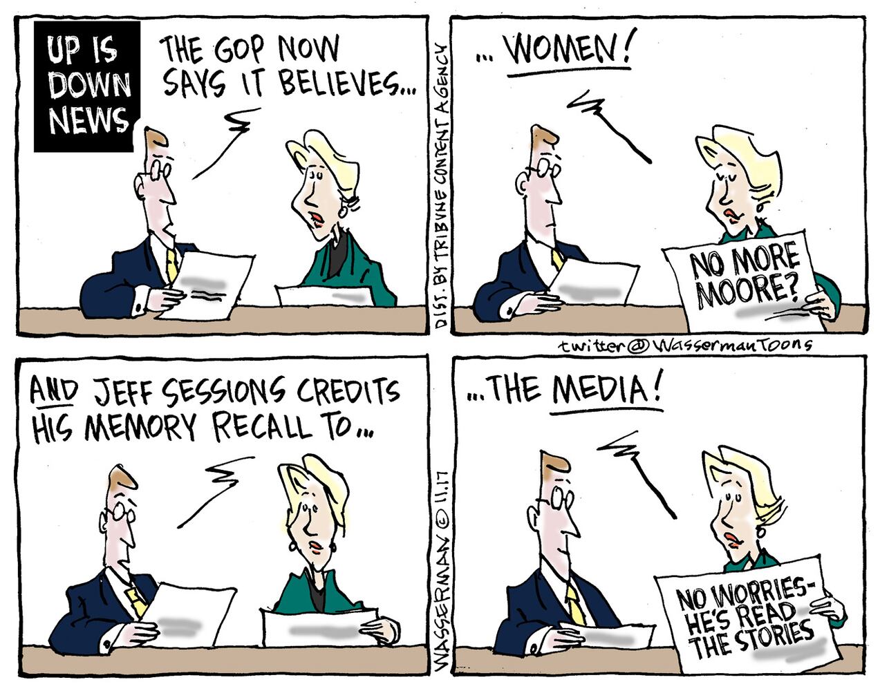 Week in cartoons: Roy Moore, Jeff Sessions and more