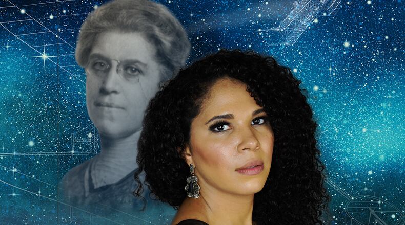 Amanda Lynn Bottoms, mezzo-soprano, performs the role of Charlie Tyler, a modern-day character inspired by Katharine Wright, in Dayton Opera's world premiere of "Finding Wright.'' CONTRIBUTED