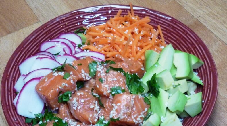 Salmon Poke Bowl (Linda Gassenheimer/TNS)
