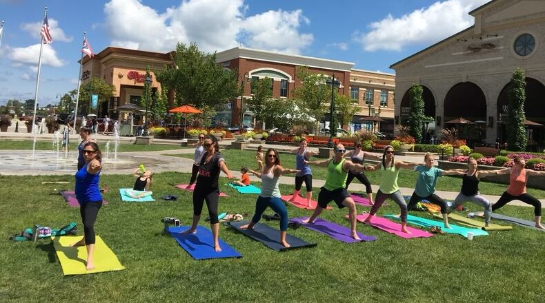 Indigo Yoga offers free yoga classes at The Greene. CONTRIBUTED