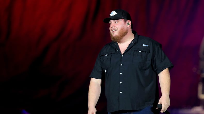 ATLANTA, GEORGIA - NOVEMBER 17: Luke Combs performs onstage during the ATLIVE Concert 2019 at Mercedes-Benz Stadium on November 17, 2019 in Atlanta, Georgia. (Photo by Carmen Mandato/Getty Images)