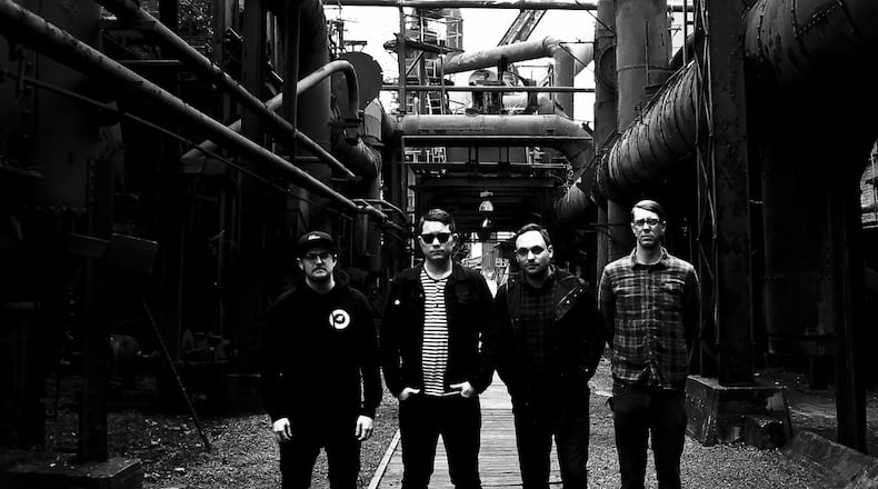 Hawthorne Heights — (left to right) Matt Ridenour, JT Woodruff, Mark McMillon and Chris Popadak — presents its first Dayton Is for Lovers Festival at the Yellow Cab Bldg. on Friday, Nov. 20. CONTRIBUTED