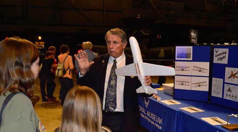 Students participate in Home School STEM Day at the National Museum of the U.S. Air Force. Guided tours, scavenger hunts and aerospace demonstration stations will be available for the entire family. (U.S. Air Force photo)