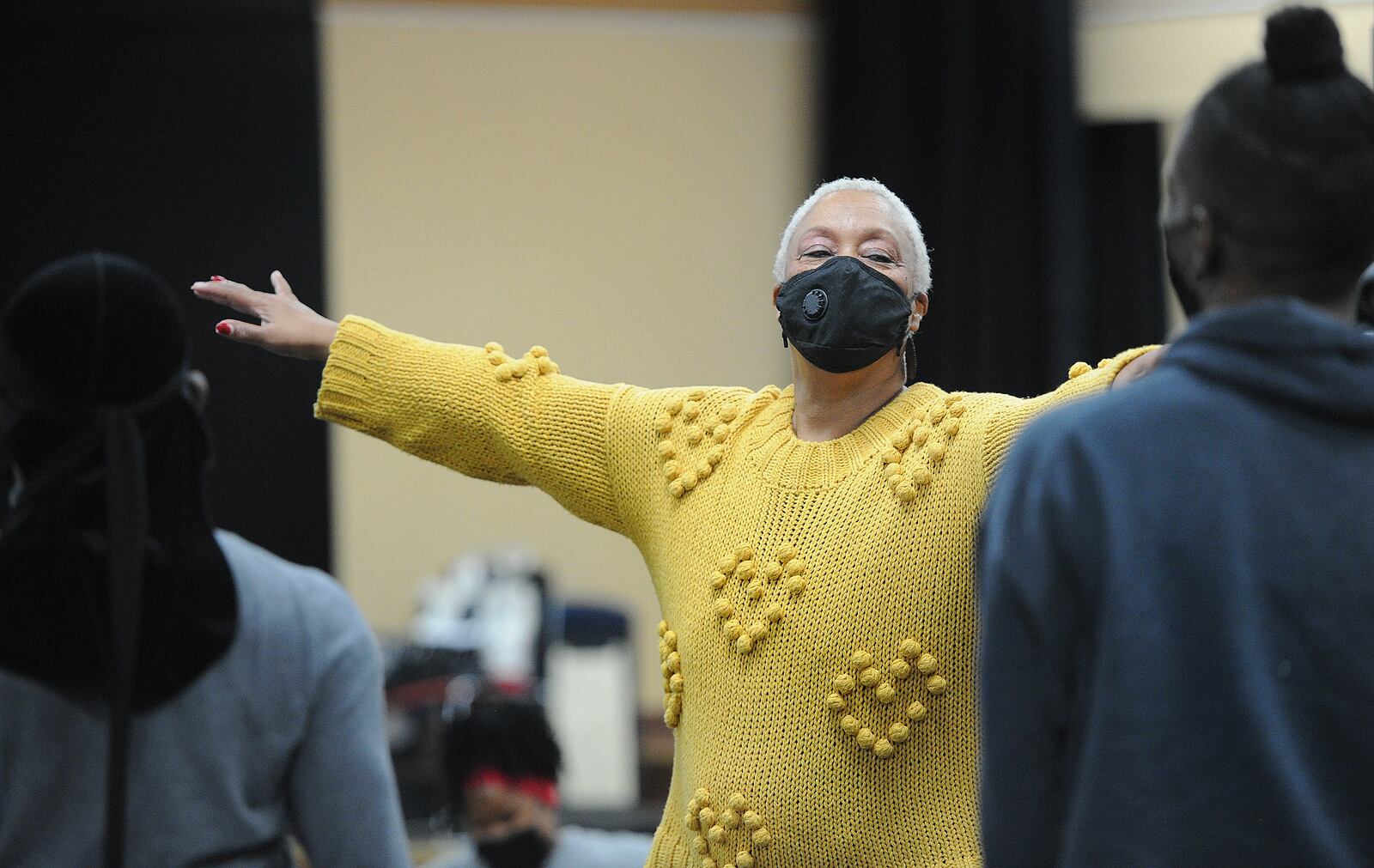 DCDC chief artistic and producing director Debbie Blunden-Diggs works with the company dancers during the 2021-2022 season. MARSHALL GORBY\STAFF
