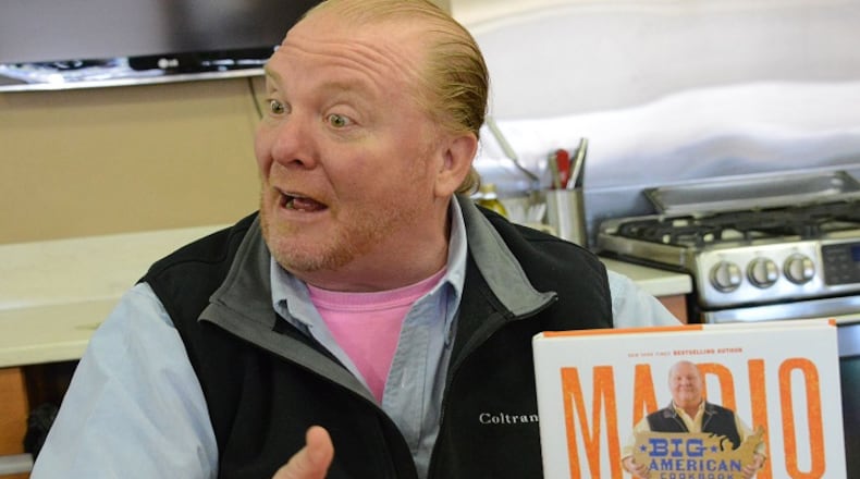 Mario Batali signed copies of his latest book, "Big American Cookbook," at the Giant Eagle Market District Store. (Lake Fong/Pittsburgh Post-Gazette/TNS)
