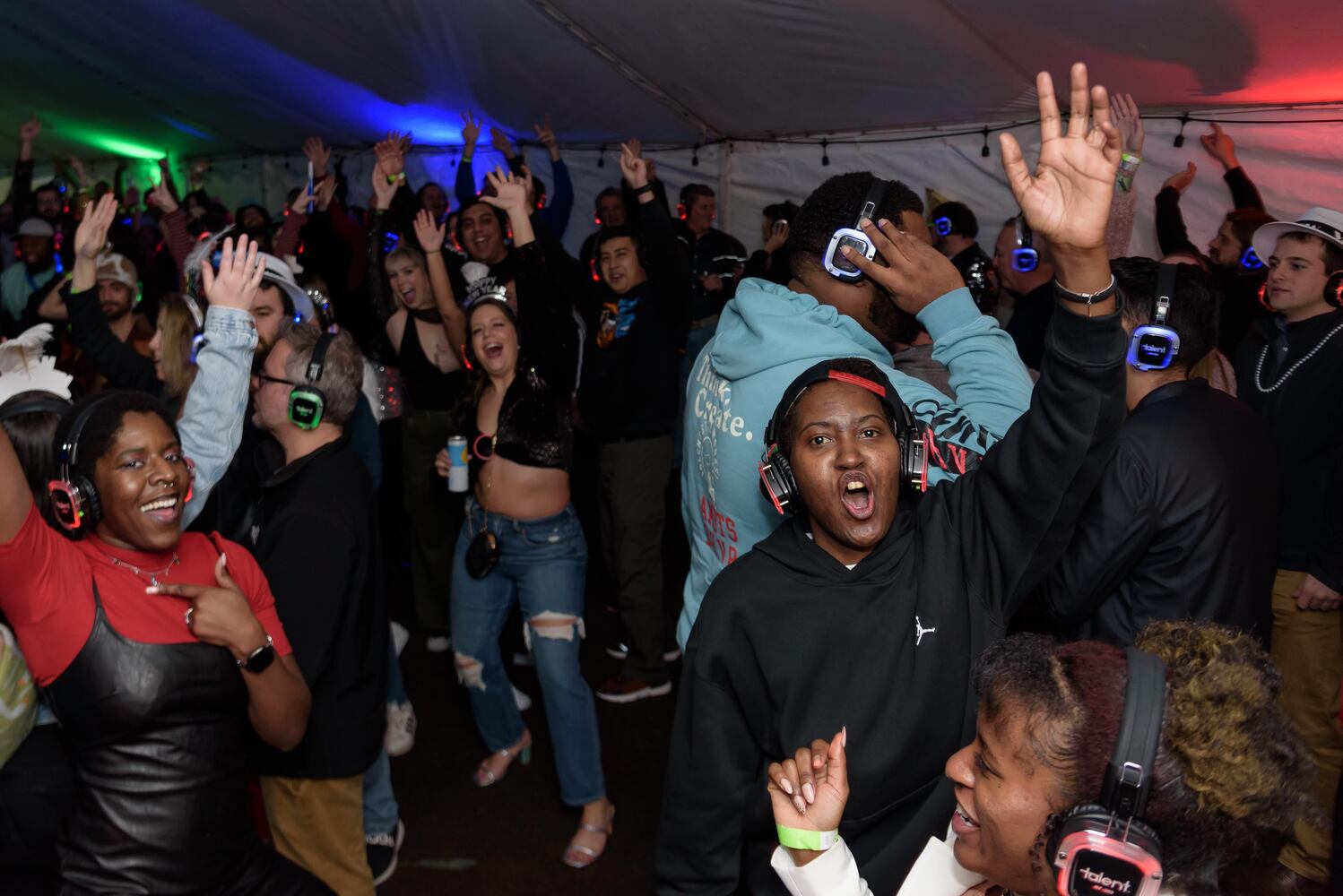 PHOTOS: Did we spot you at Dayton's New Year's Eve Ball Drop and Silent Disco at Yellow Cab Tavern?