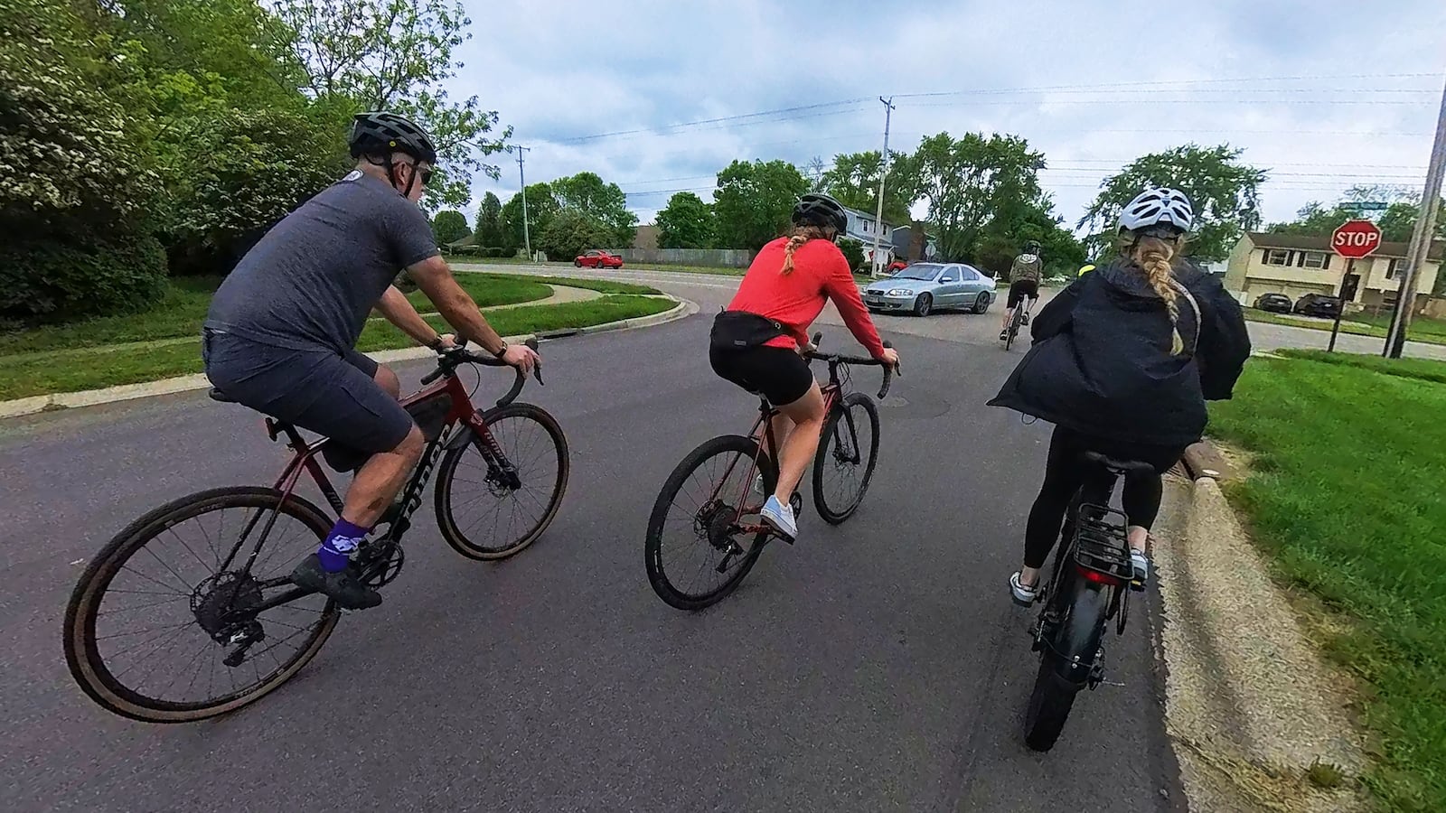 United Wheels (owner of Huffy, Batch and Buzz Bicycles) hosted a media event at their Miamisburg facility Tuesday, May 13, 2025 that concluded with bike ride to show their e-bikes and bring awareness to National Bike Month and National Bike to Work Day. NICK GRAHAM/STAFF