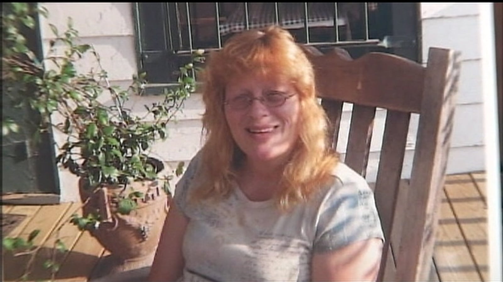 Julie Rank EarleyDisappeared: 5/21/12Last seen in: TrotwoodAge at time: 50Gender: femaleRace: whiteHair: brown/sandy blondeEyes: greenHeight: 5'4Weight: 130Other: She wears glasses and is a type 1 diabetic. She has frozen shoulders which limit the movement of her arms.Circumstances: Her husband reported her missing on May 30. Police have done searches for her, including at a quarry, but have not found any trace of her.CALL: Trotwood Police at 937-854-3988