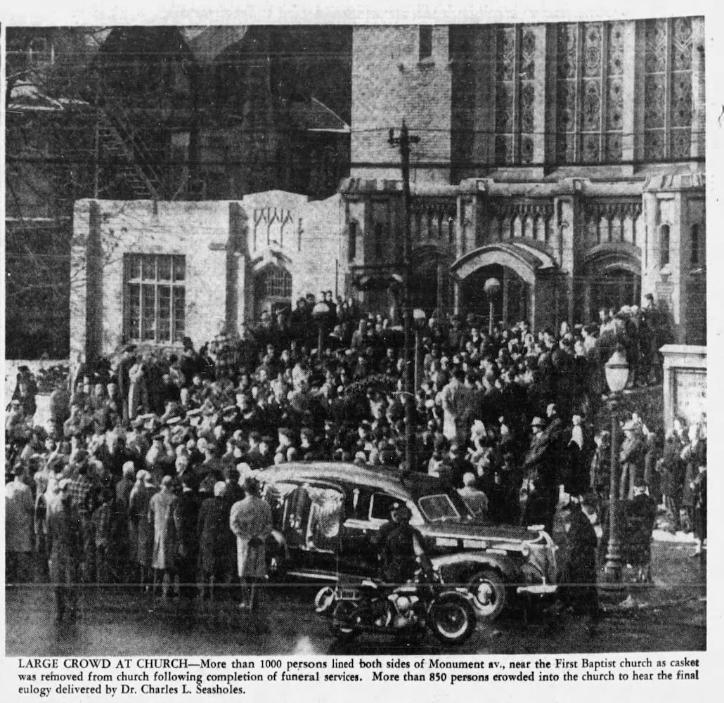 Orville Wright funeral