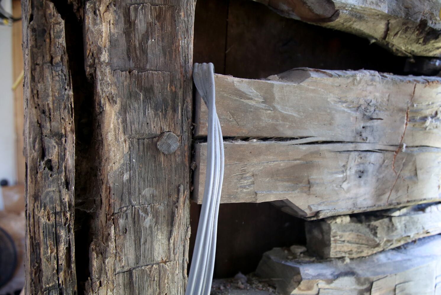 PHOTOS: Log home hidden for decades reveals Stanley gypsy family legend