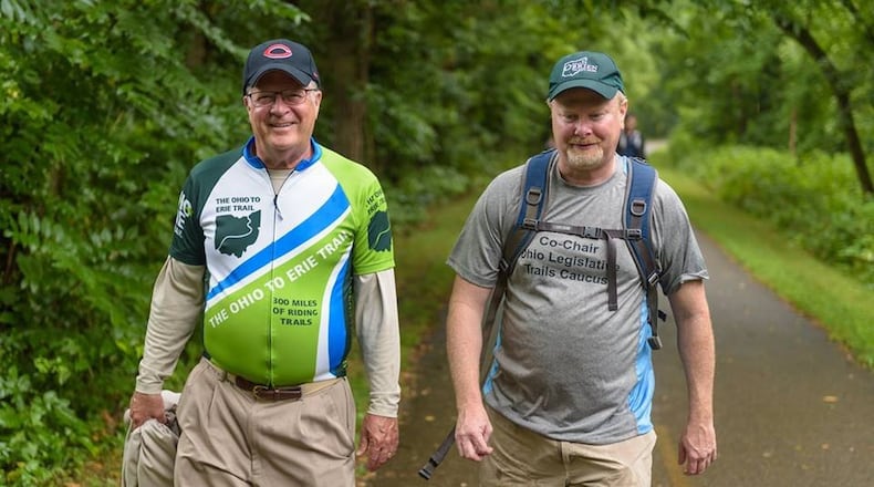 Steve Wilson, a Republican from Warren County, and Sean O’Brien, a Democrat from Trumbull County, are co-chairs of the Ohio Legislative Trails Caucus.