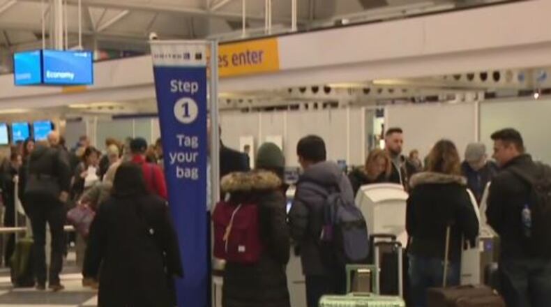 Numerous flights in and out of Chicago's O'Hare International Airport are delayed.