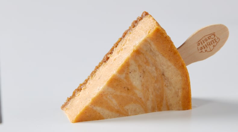 The pumpkin latte cheesecake stick adds a seasonal sweet treat to the White Castle menu. CONTRIBUTED
