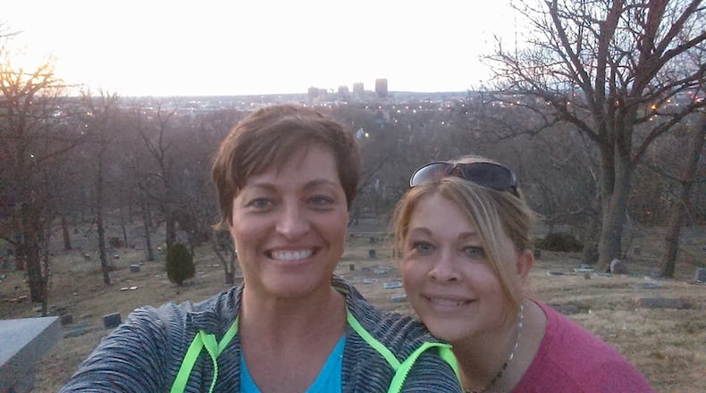 Daytonian of the Week Erica Hubler (left) and sister her Kristina Curtis.